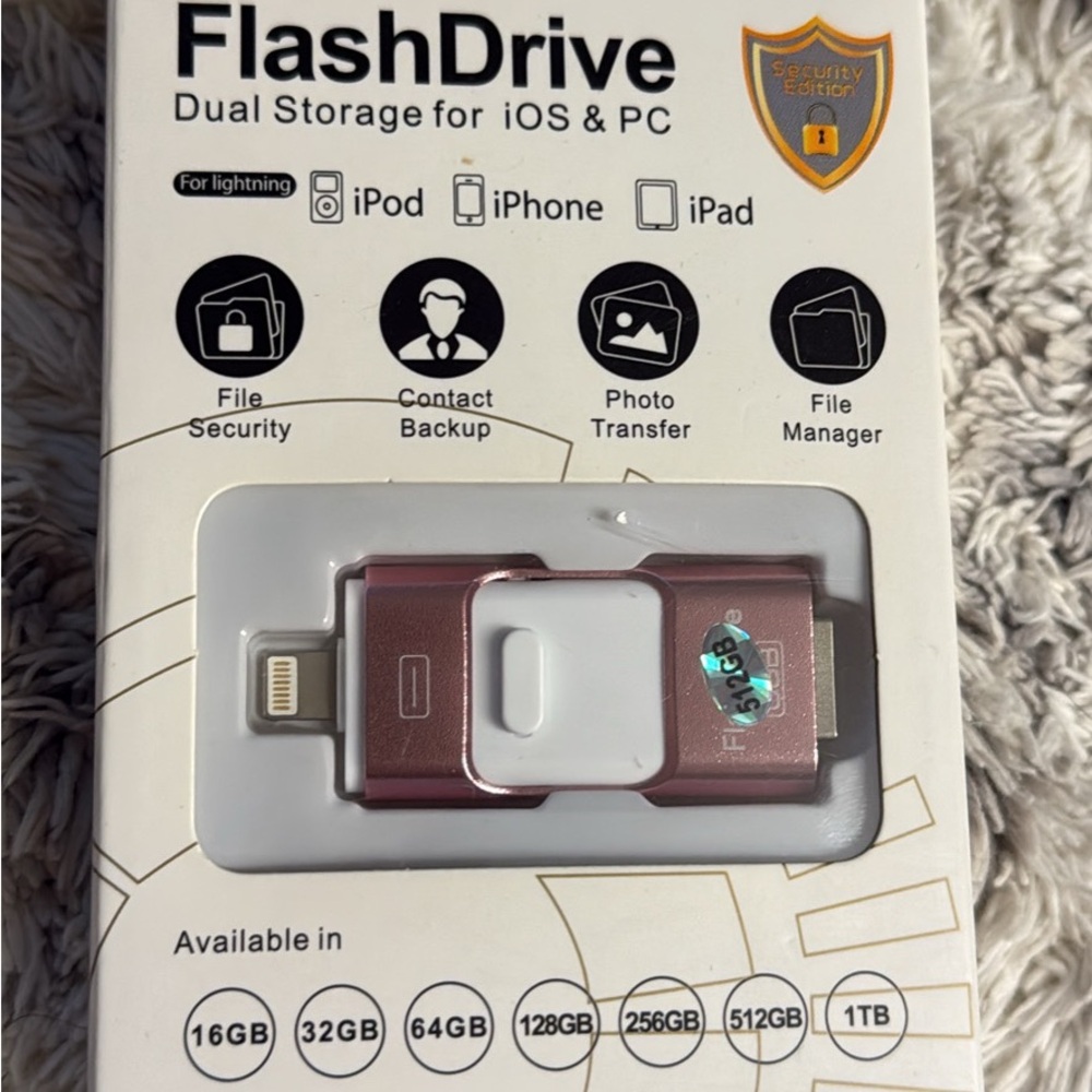 Flash Drive Dual Storage for IOS &PC for iPod iPhone  iPad